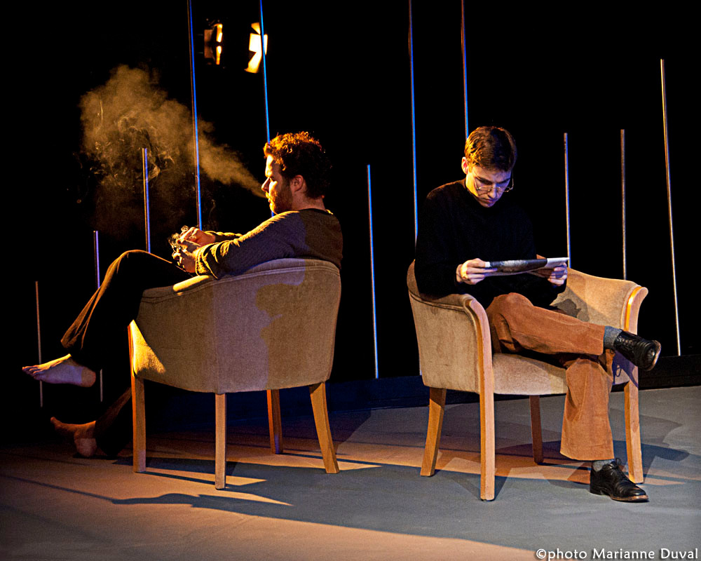 Patrick Potvin, Guillaume Saindon - Le Temps et la chambre - Université d’Ottawa - Photo Théâtre Marianne Duval