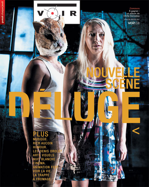 Nouvelle Scène Déluge - Couverture du magazine Voir  - Marianne Duval Photographe  - 2012
