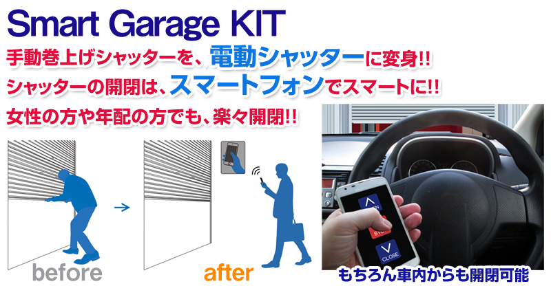 手動シャッターが電動シャッターに早変わり! - 株式会社ライテック 手動シャッターが電動シャッターに早変わり! - 株式会社ライテック