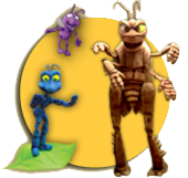 Show de circo, bichos, bugs life, circense