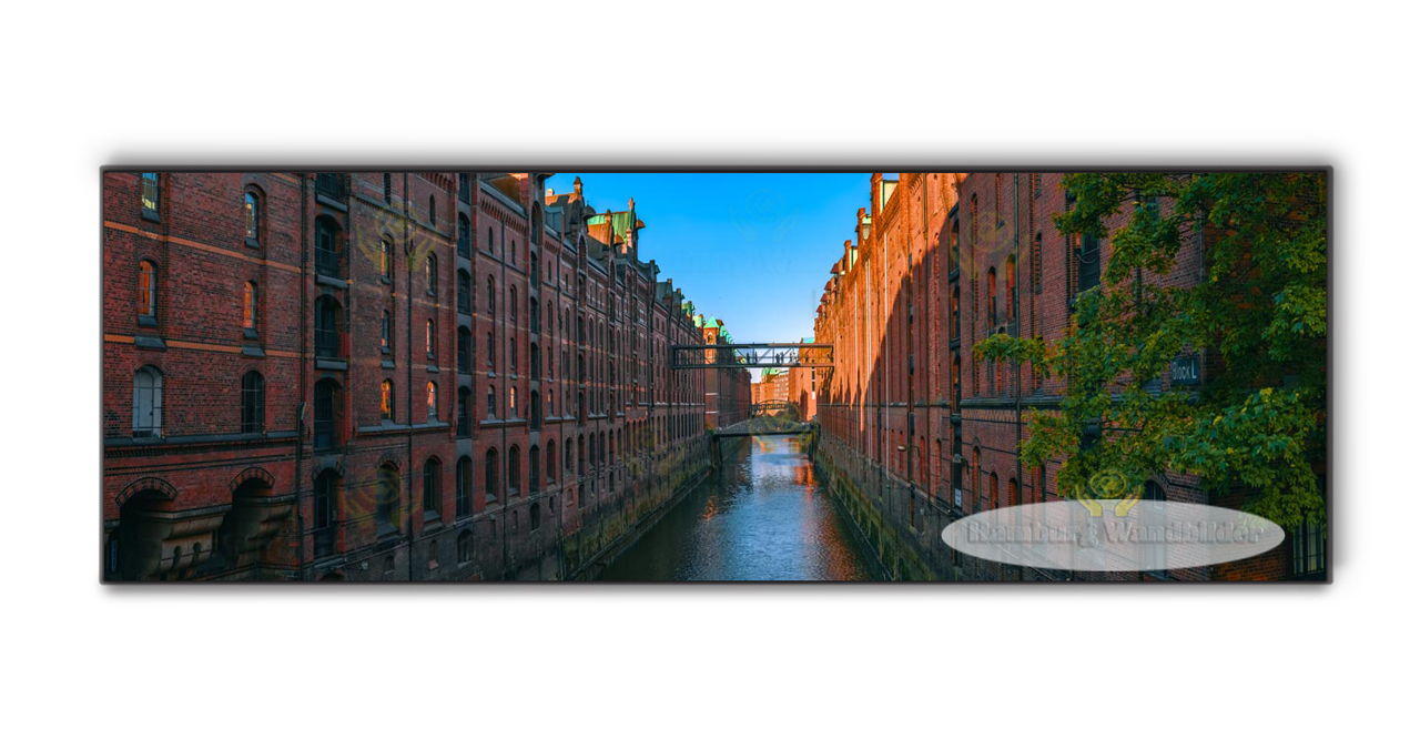 die speicherstadt am fleet als panorama wandbilder