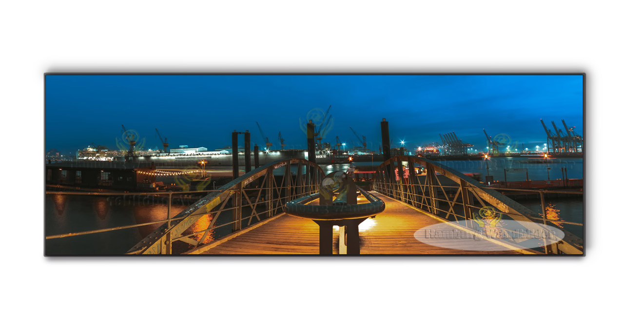 der anleger altona fischmarkt zur blauen std als panorama hamburg wandbilder