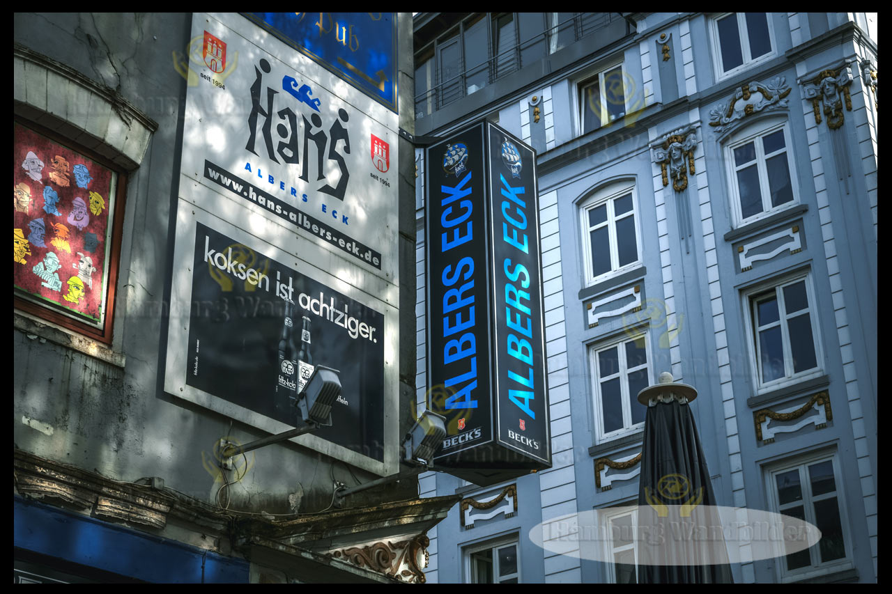 leuchtreklame vom albers eck am hans albers platz hamburg wandbilder