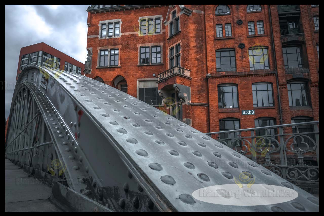 Brooksbruecke in der speicherstadt am block-o hamburg wandbilder