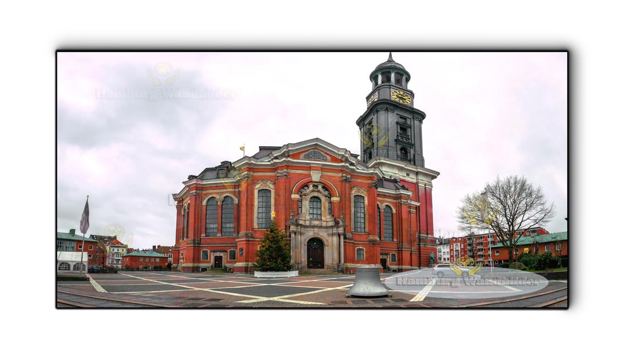 ein panorama von der sankt michaelis kirche als hamburg wandbilder