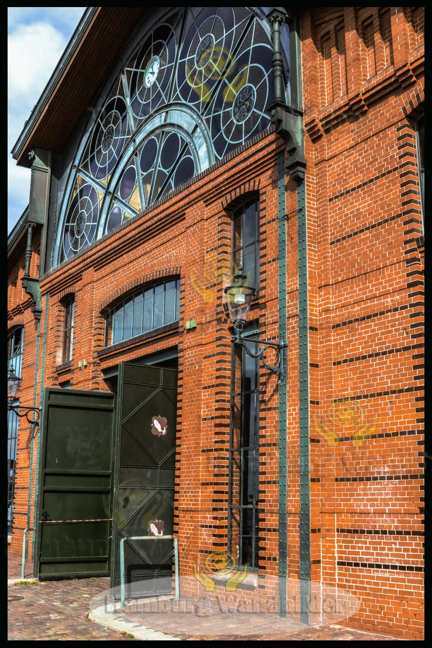 der hintereingang von der fischauktionshalle als hamburg wandbilder