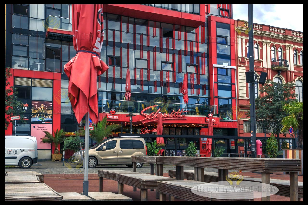 das schmidt theater am spielbudenplatz auf der reeperbahn hamburg wandbilder