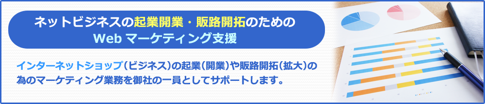 ネットビジネス起業・販路開拓のためのWebマーケティング支援