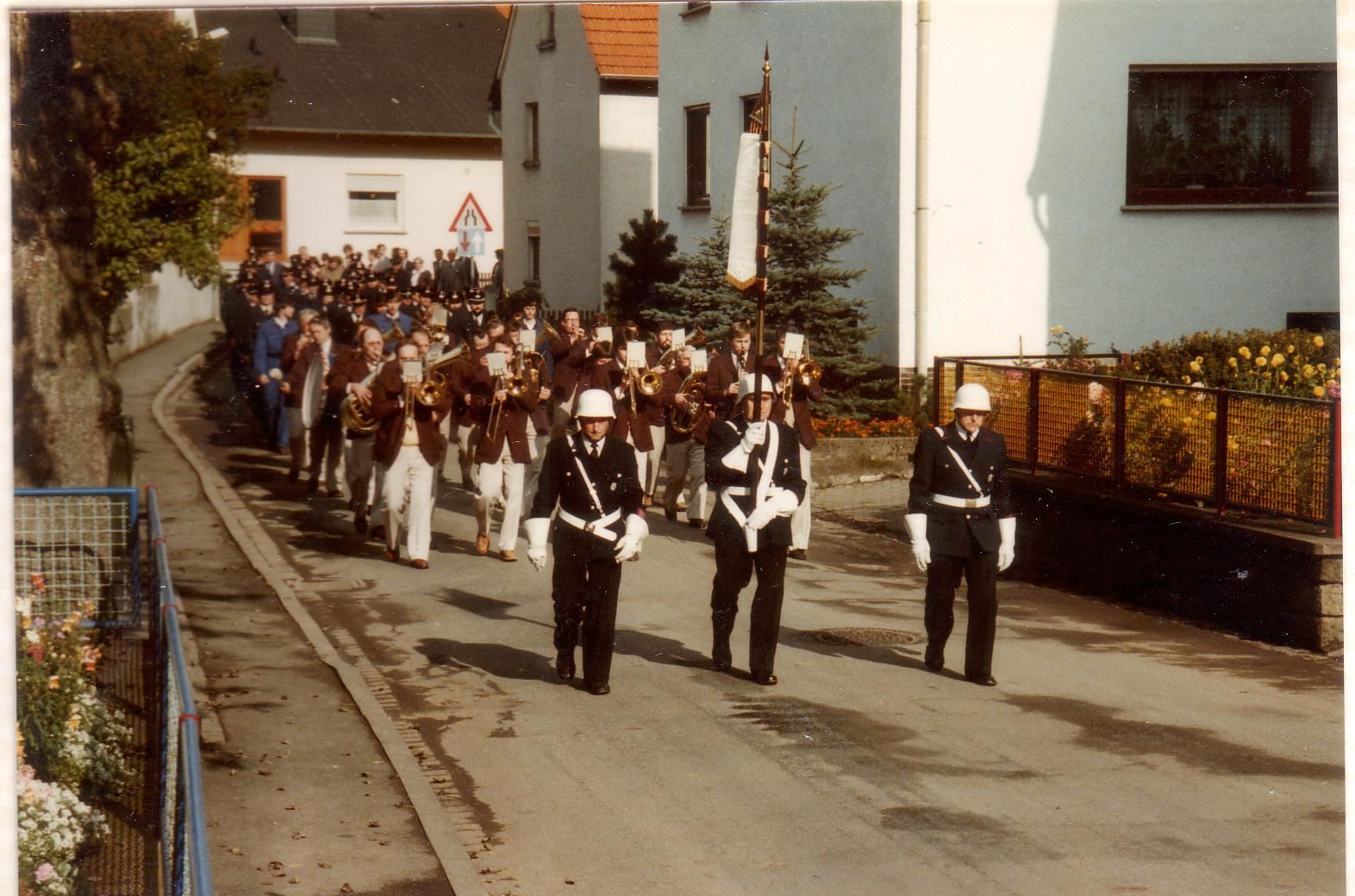 1984 Einweihung Feuerwehrgerätehaus, Festzug