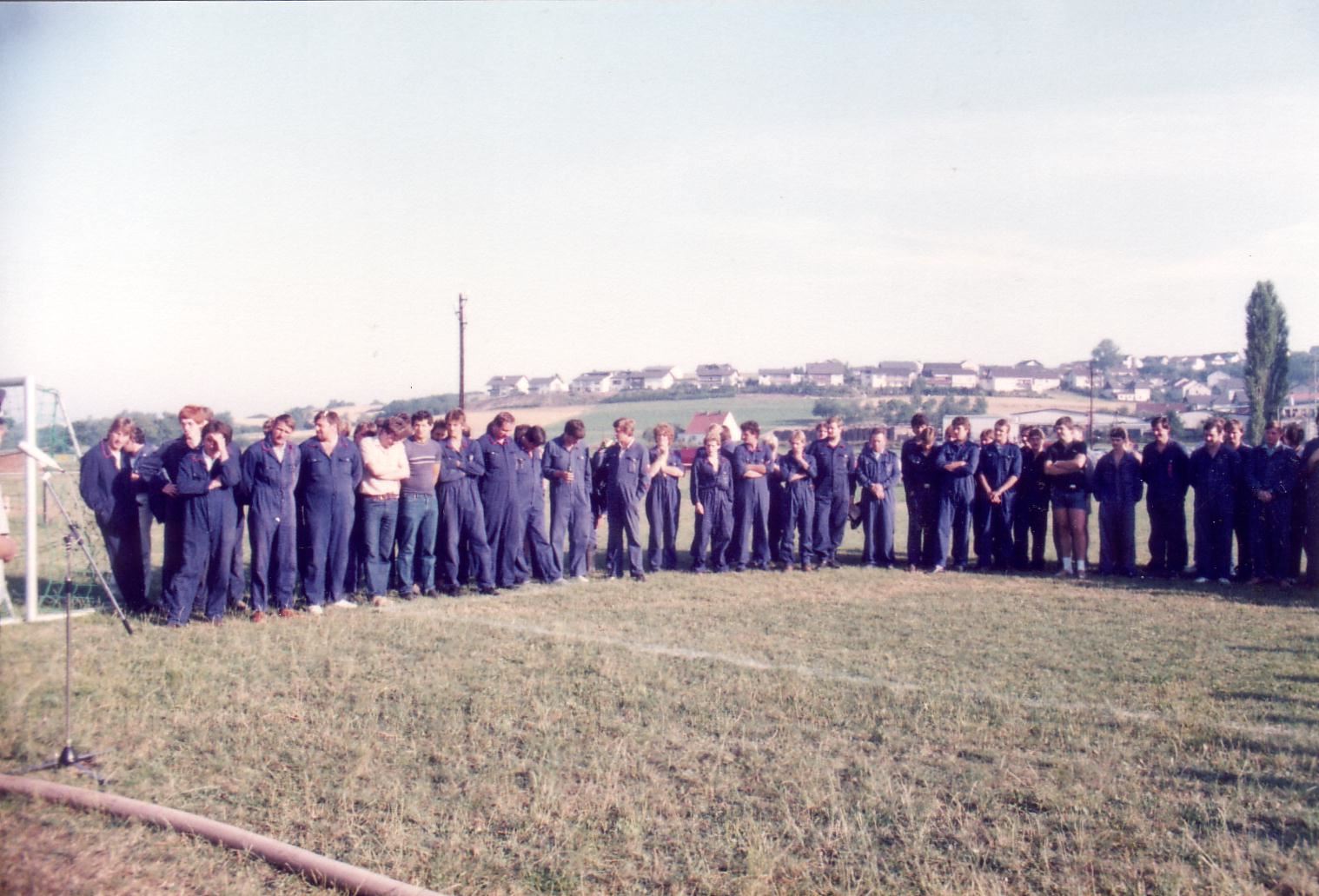 1983 Grundsteinlegung Feuerwehrgerätehaus (Kombigebäude)