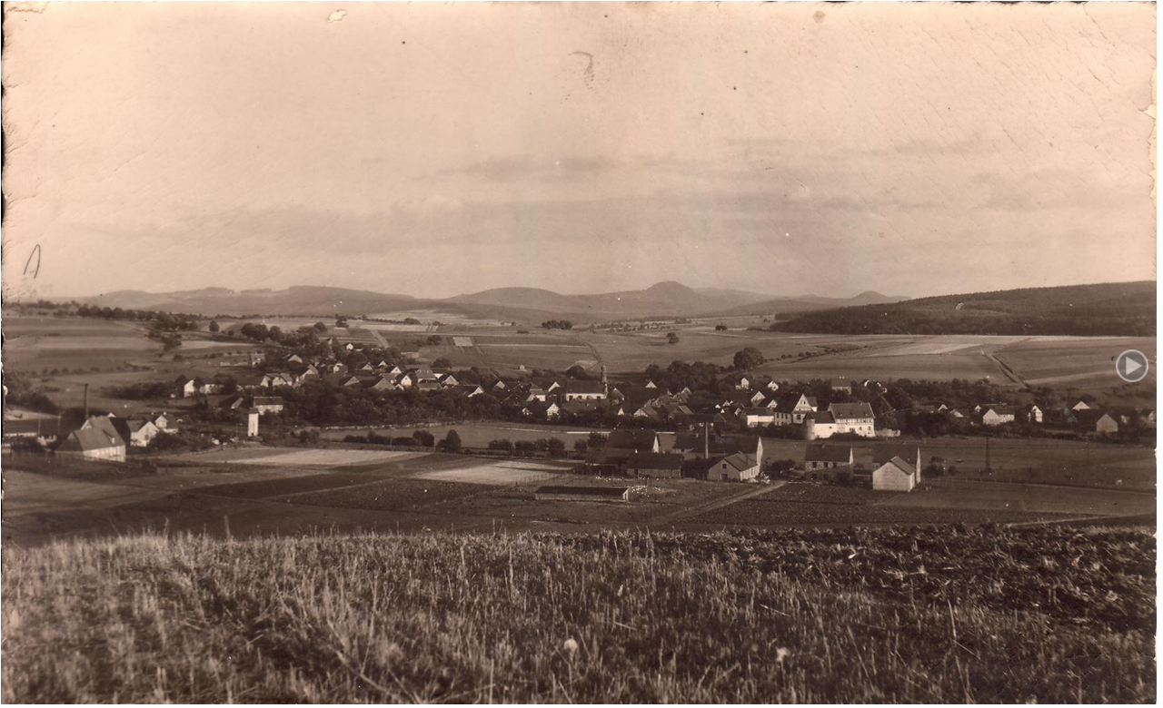 1930 Aufnahme aus Richtung Hünfelder Kreuz Anfang 1930