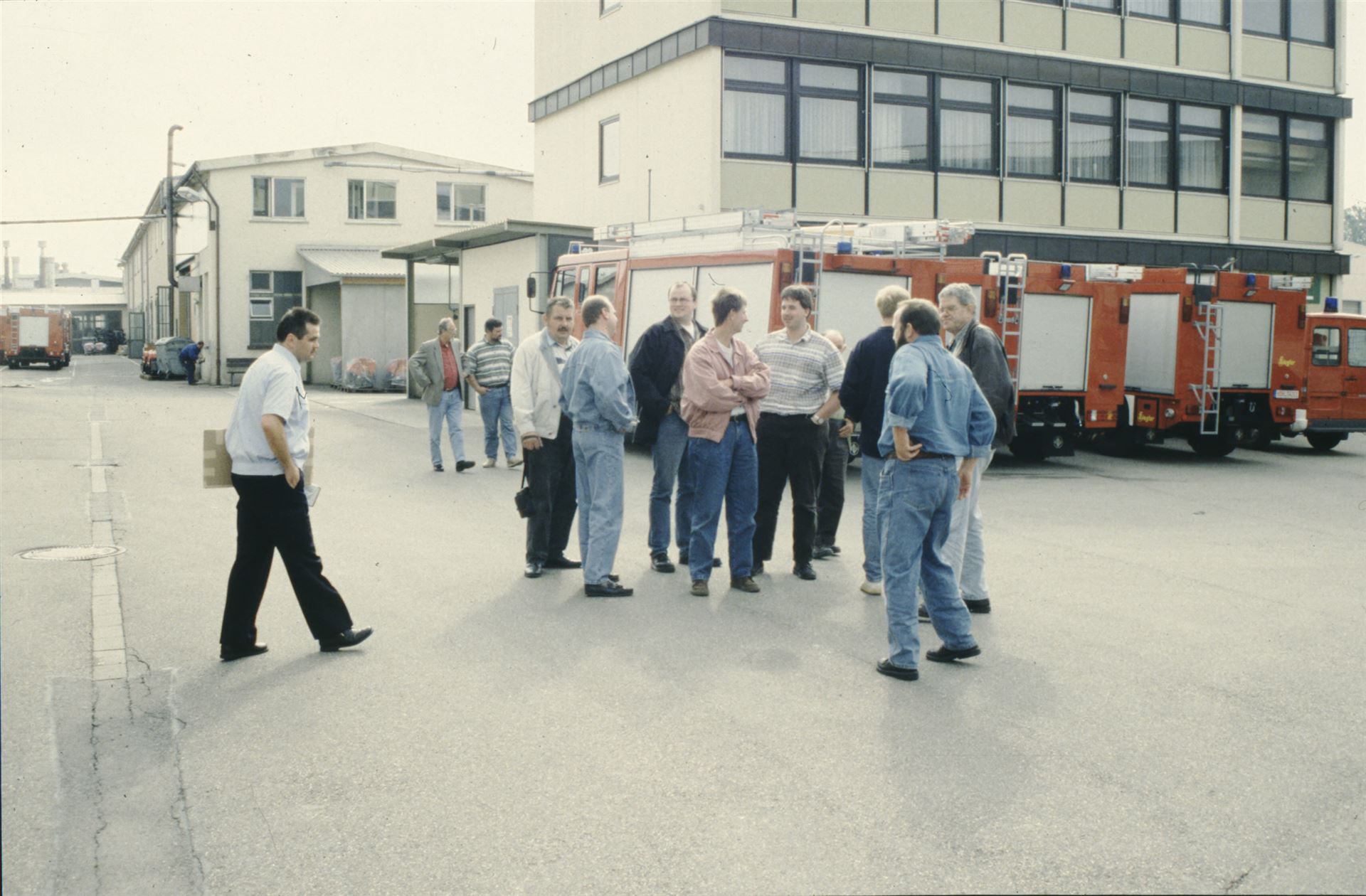 1996 Abholung neues Feuerwehrauto