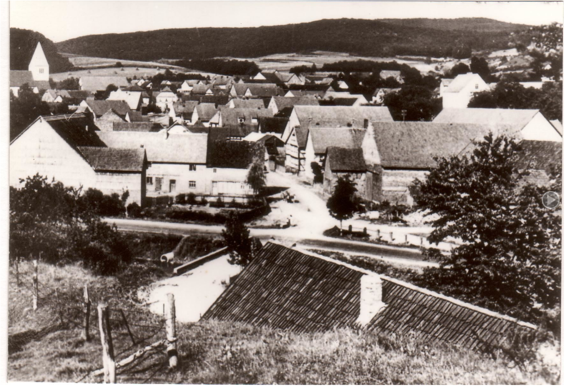 1954, Unterdorf von der "Olmet" aus