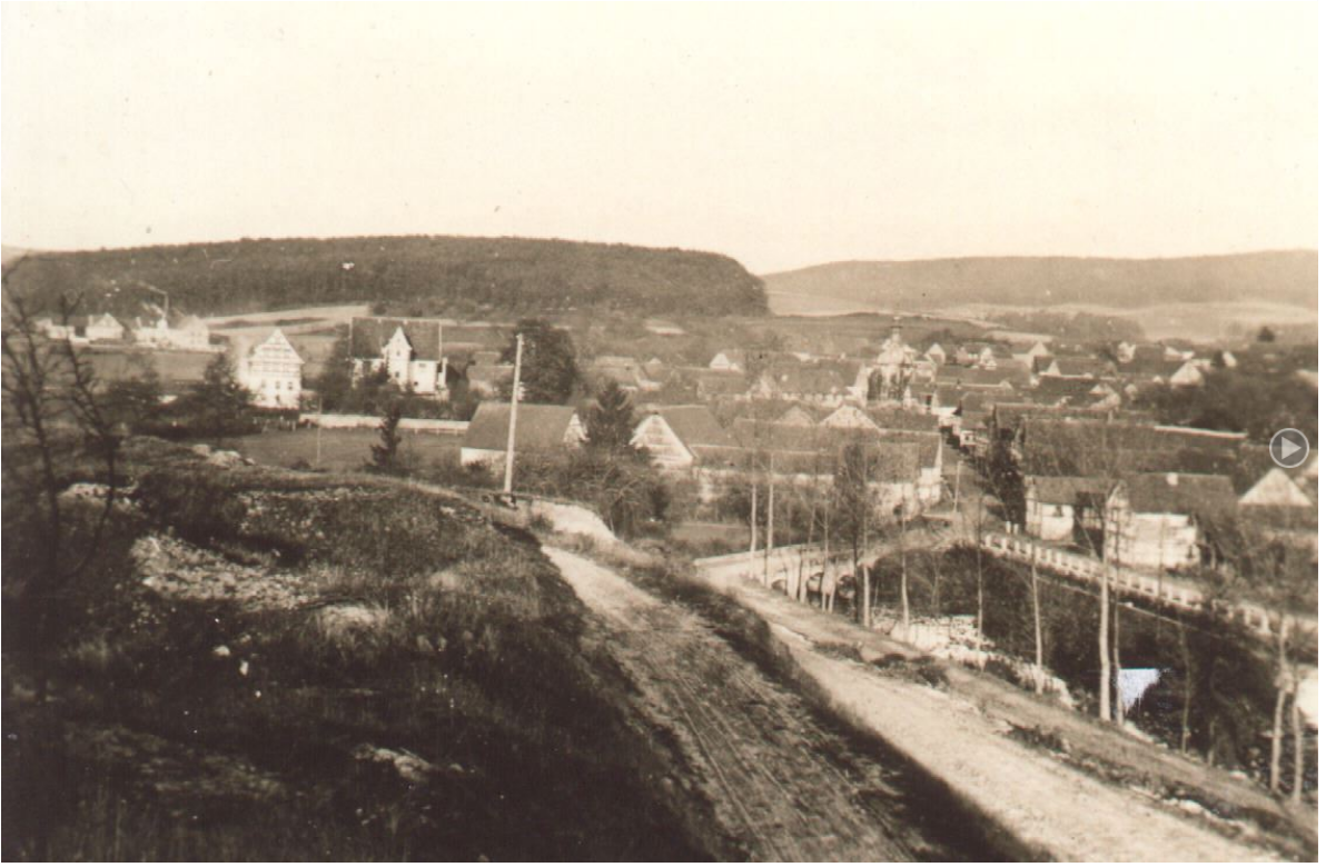 ca. 1935, Ansicht vom Unterdorf aus Richtung Herrnmühle