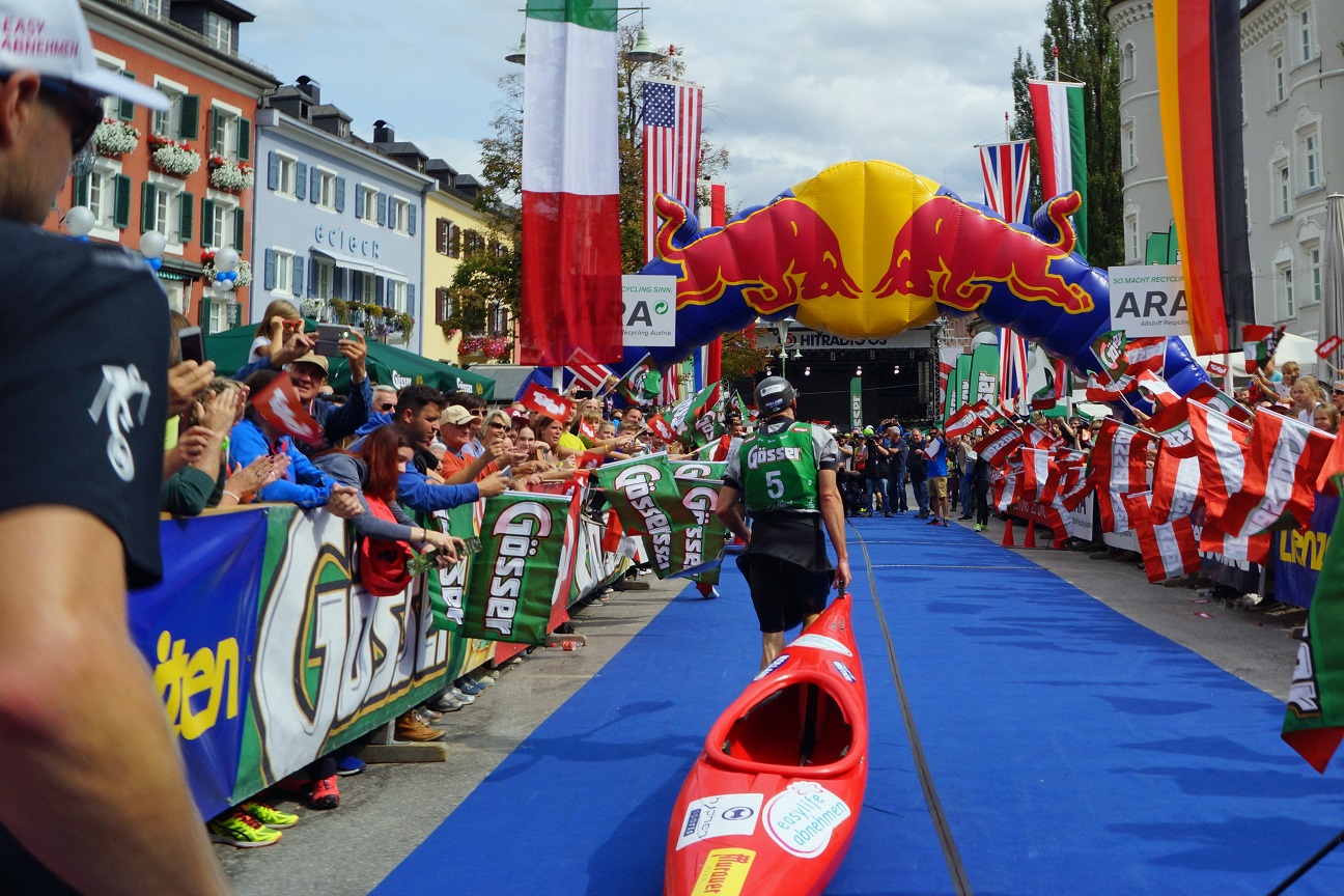 Herwig Natmessnig beim Zieleinlauf