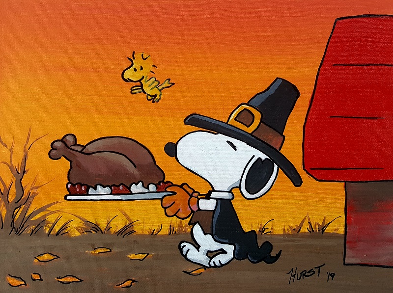 Snoopy Thanksgiving, Acrylic