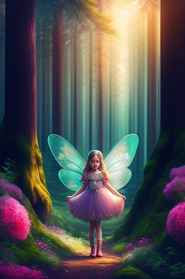 Fairy Girl In Woods
