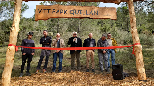 Inauguration de la piste VTT enduro