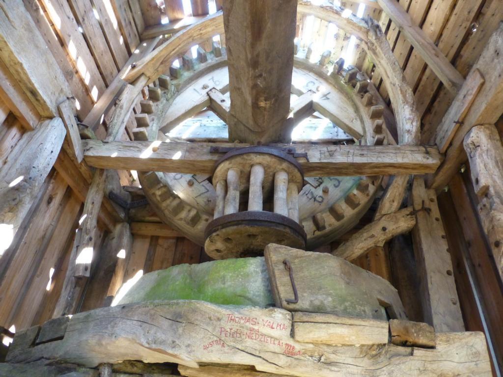 Holzgetriebe der alten Mühle