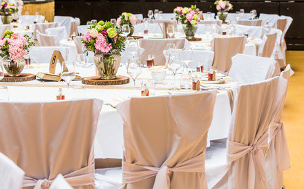 Tischdekoration goldene Hochzeit
