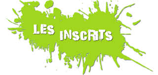 Voici la liste de tous les inscrits par catégorie