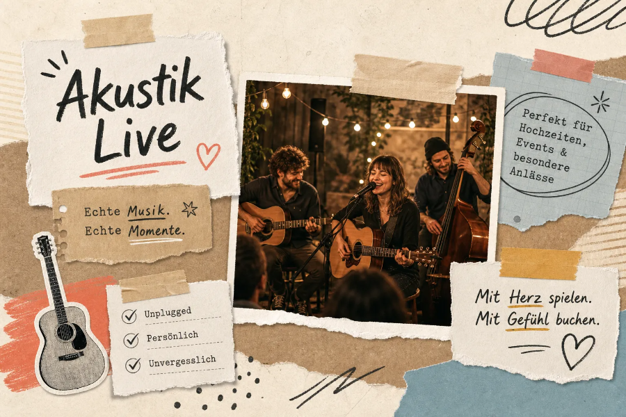 Akustikband: Was sie ausmacht und wie man sie bucht