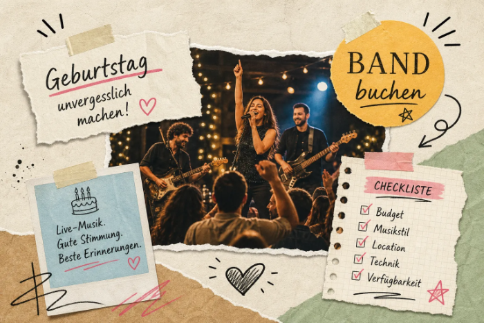 Band für den Geburtstag buchen: Preise & Checkliste