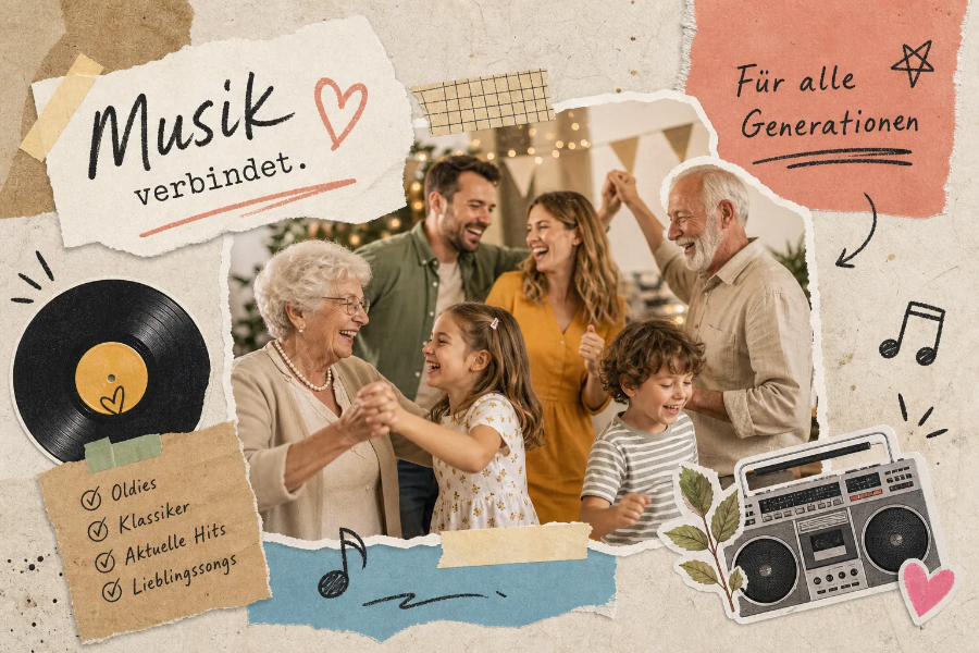 Musik für Familienfeiern: Playlist für alle Generationen