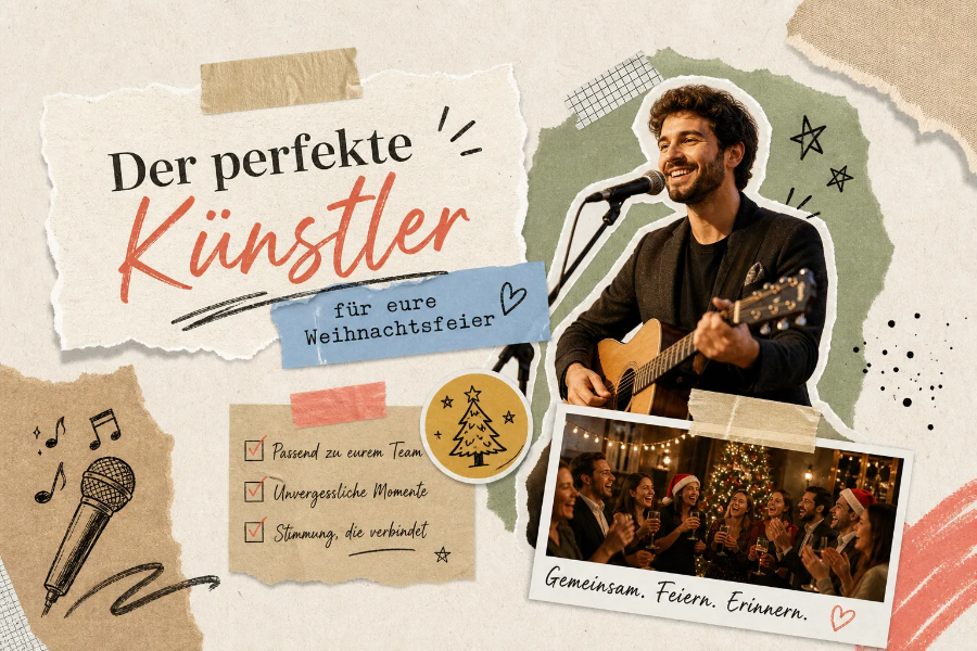 Den richtigen Künstler für die Weihnachtsfeier finden
