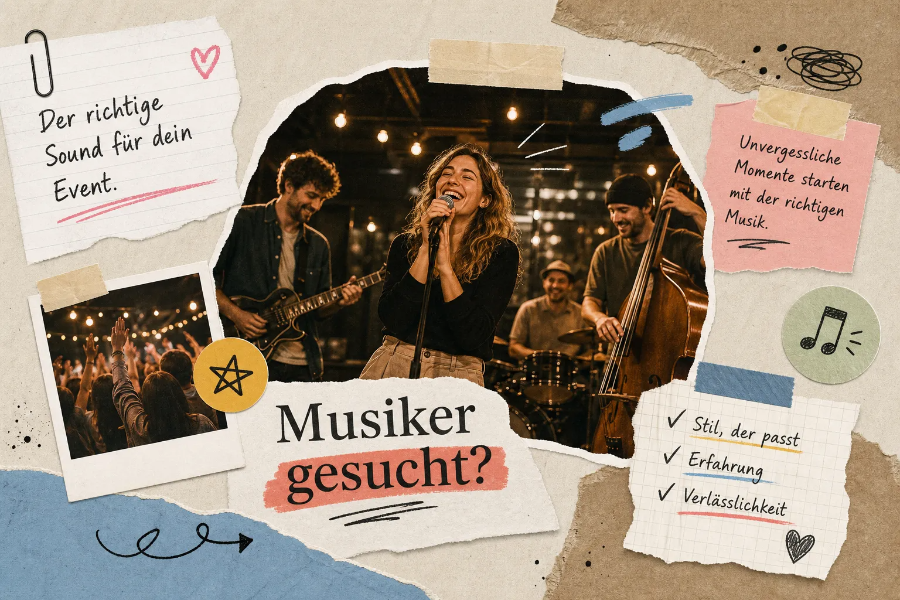 Musiker gesucht: So findest du den Richtigen für dein Event