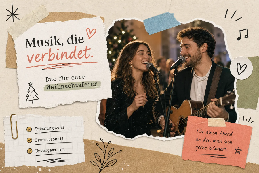 Duo für die Weihnachtsfeier buchen: So geht es richtig