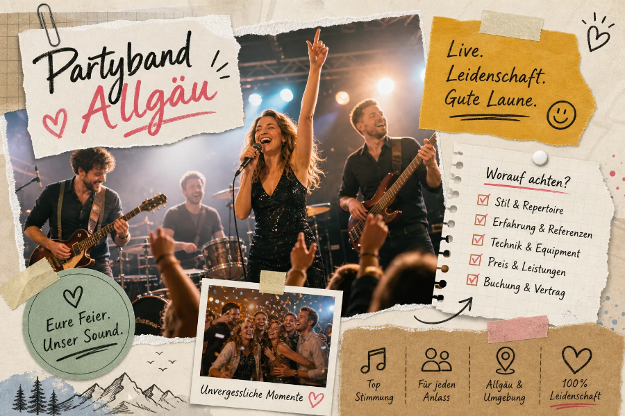 Partyband Allgäu: Tipps, Preise und Buchungs-Checkliste