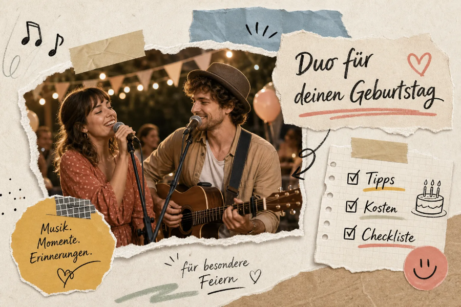 Duo für den Geburtstag buchen: Tipps, Kosten und Checkliste