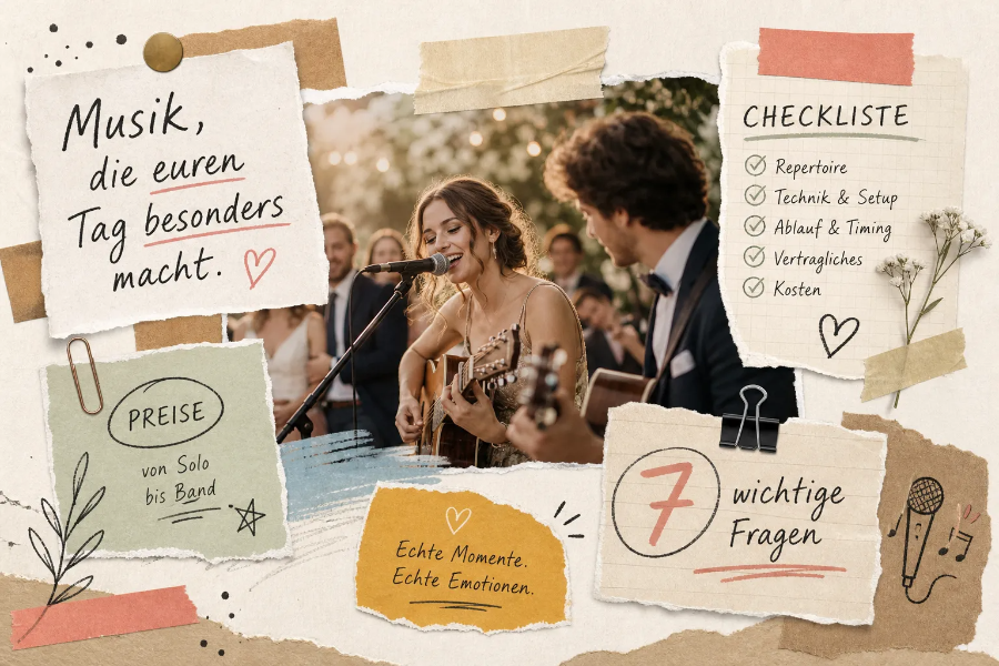 Hochzeitsmusiker buchen: Checkliste, Preise und 7 Fragen