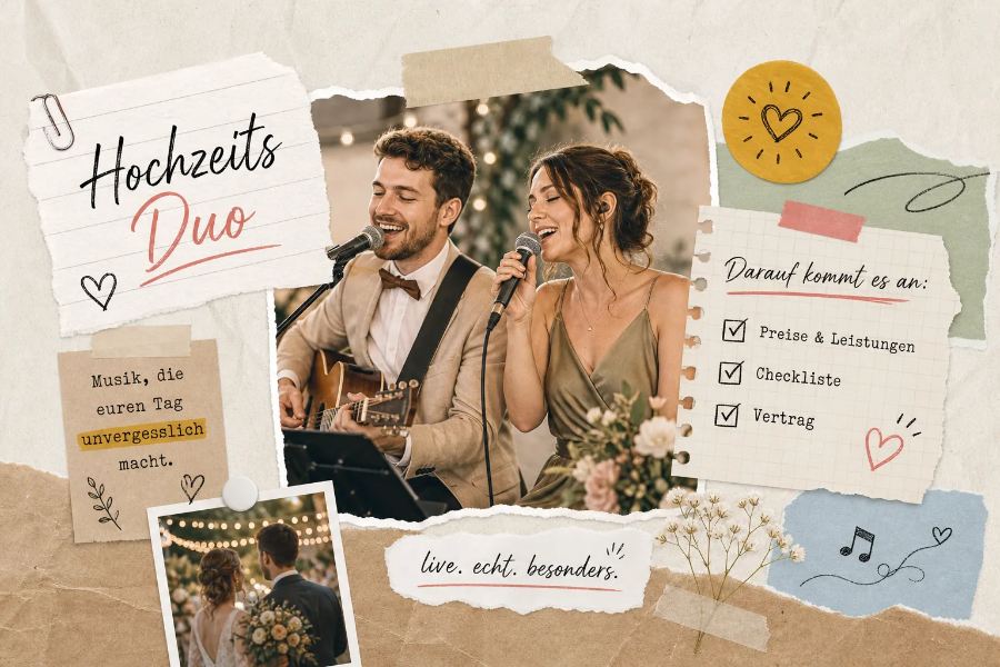 Hochzeits-Duo buchen: Preise, Checkliste und Vertrag