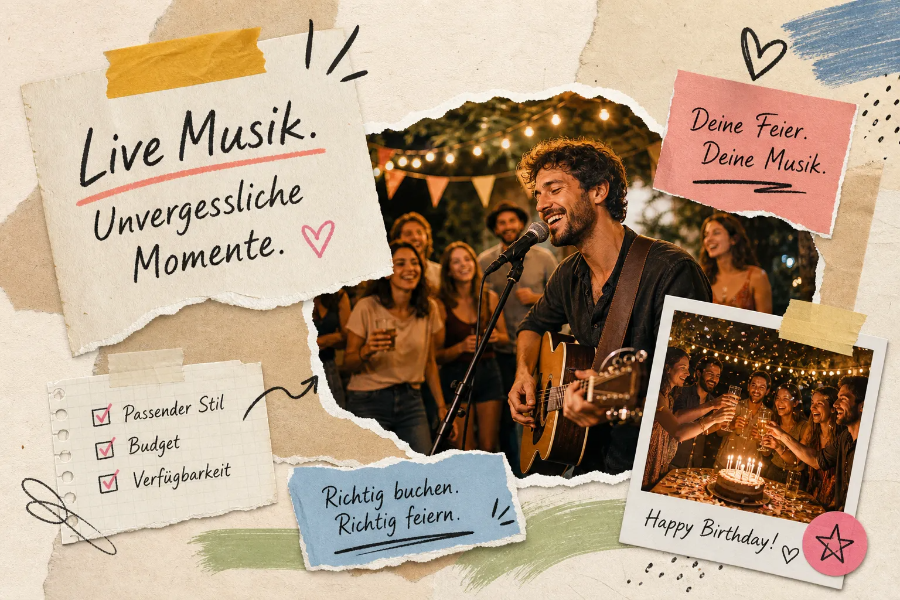 Musiker für deine Geburtstagsfeier: So buchst du richtig