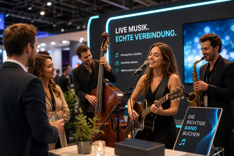 Live-Musik am Messestand: die richtige Band buchen