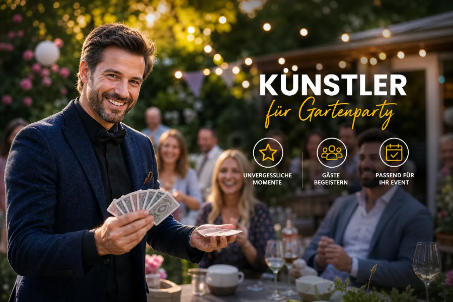 Künstler für Gartenparty buchen: worauf es wirklich ankommt
