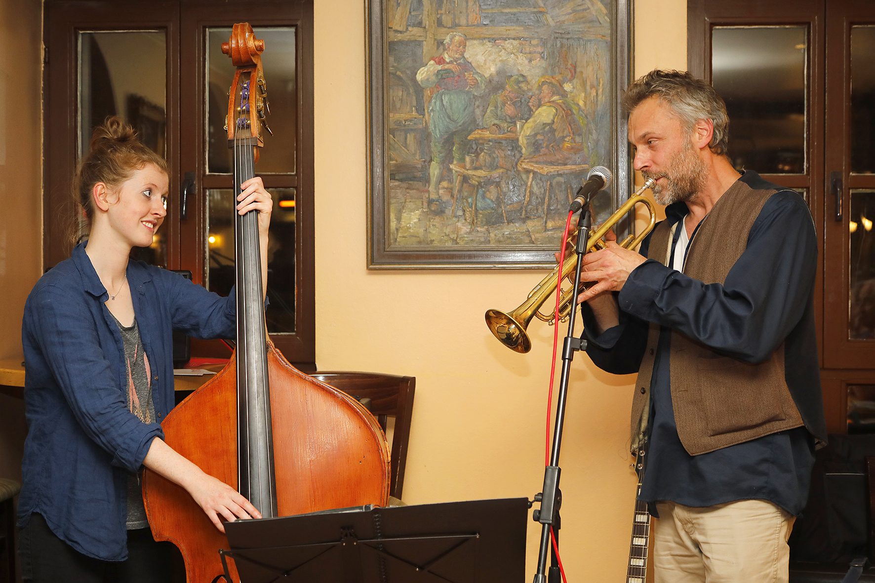 Virgil Segal im Restaurant Alt-Reinickendorf, Foto: Antonia Richter