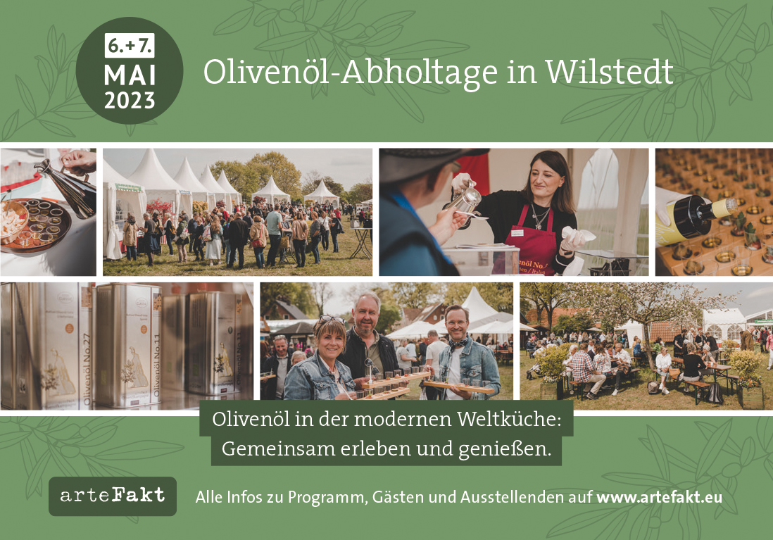 Olivenöl Wilstedt Artefakt Termin