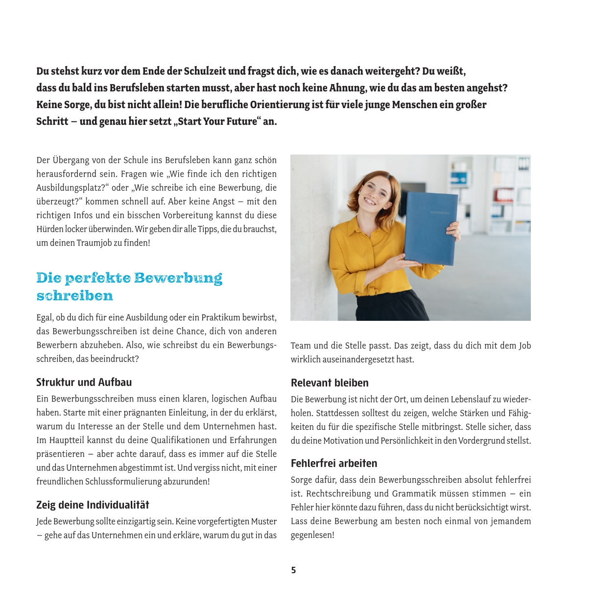 Ausbildungsmagazin "Start Your Future" Ausgabe 1/2025
