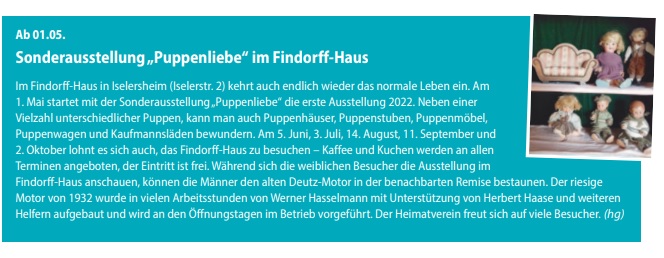 Puppen Ausstellung in Iselersheim, Finndorf-Haus