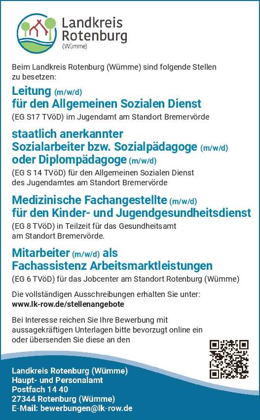 neue Jobs ROW BRV