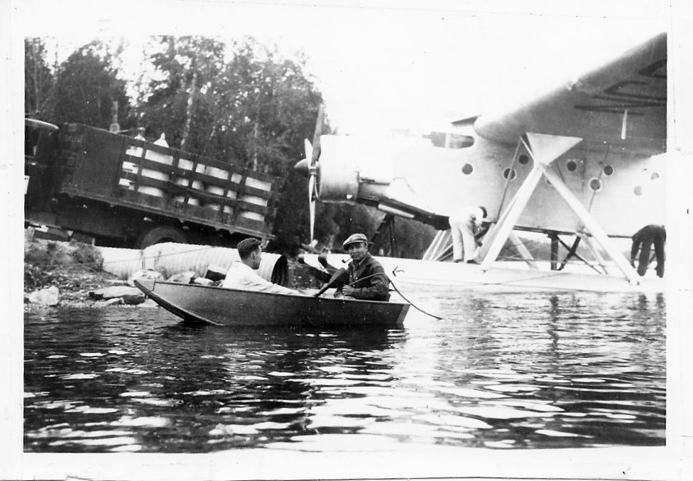 Pacific Alaska Airways single engine Ford at landing in 1934.