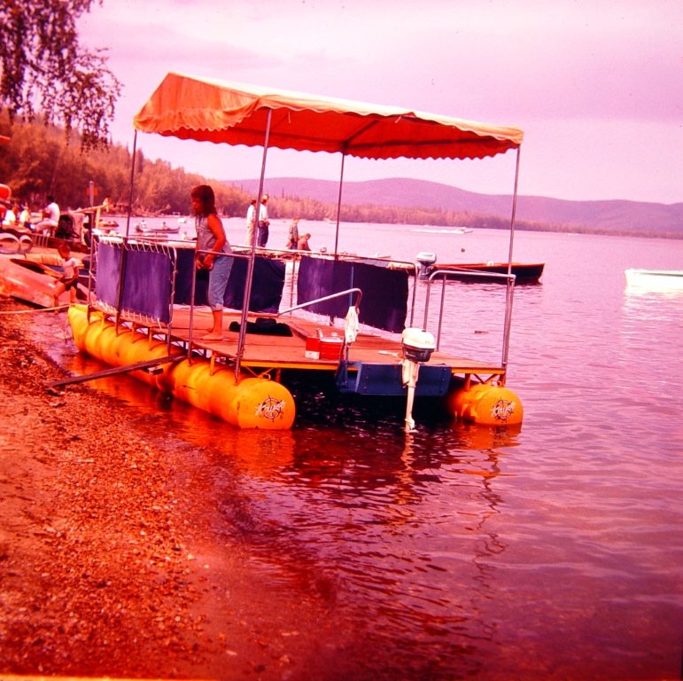 Party barge at Harding Lake in 1950's.