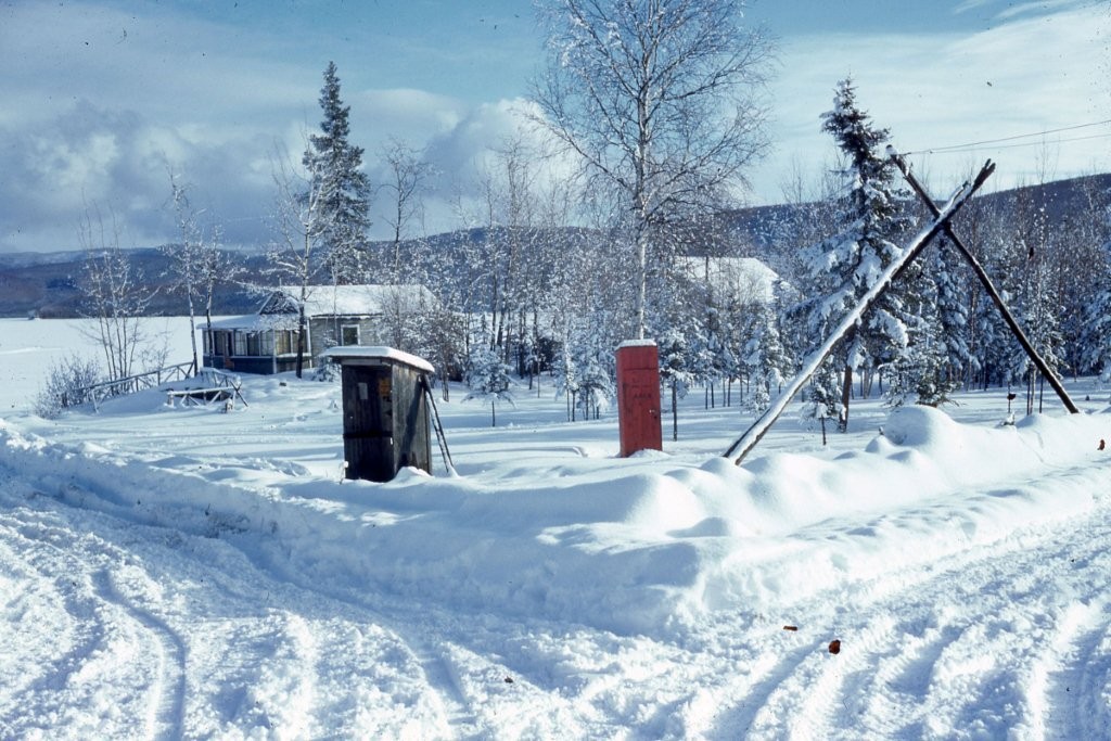 Dunham Cottage at 5th Street in winter 1938 or 1939.  Where Hoitt cabin sat until summer of 2013 when torn down.