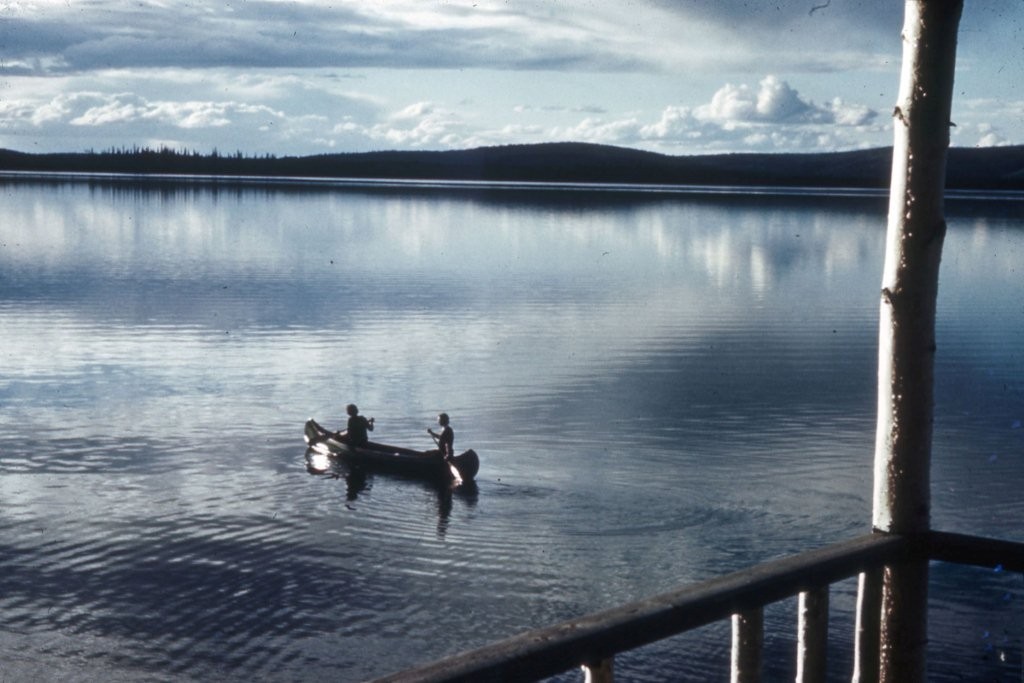 Additional photo of unknown canoers taken in the 1940's.