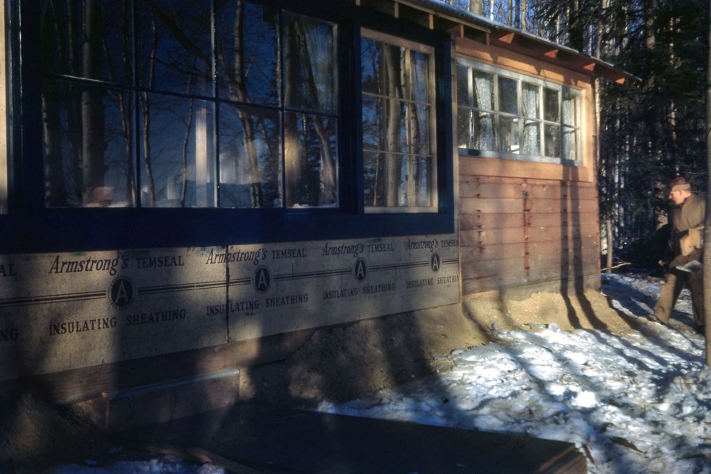 Annabeth Hanlon cabin 1940's.  Later Baggen, then Harter now Anderson home location at Harding Lake.