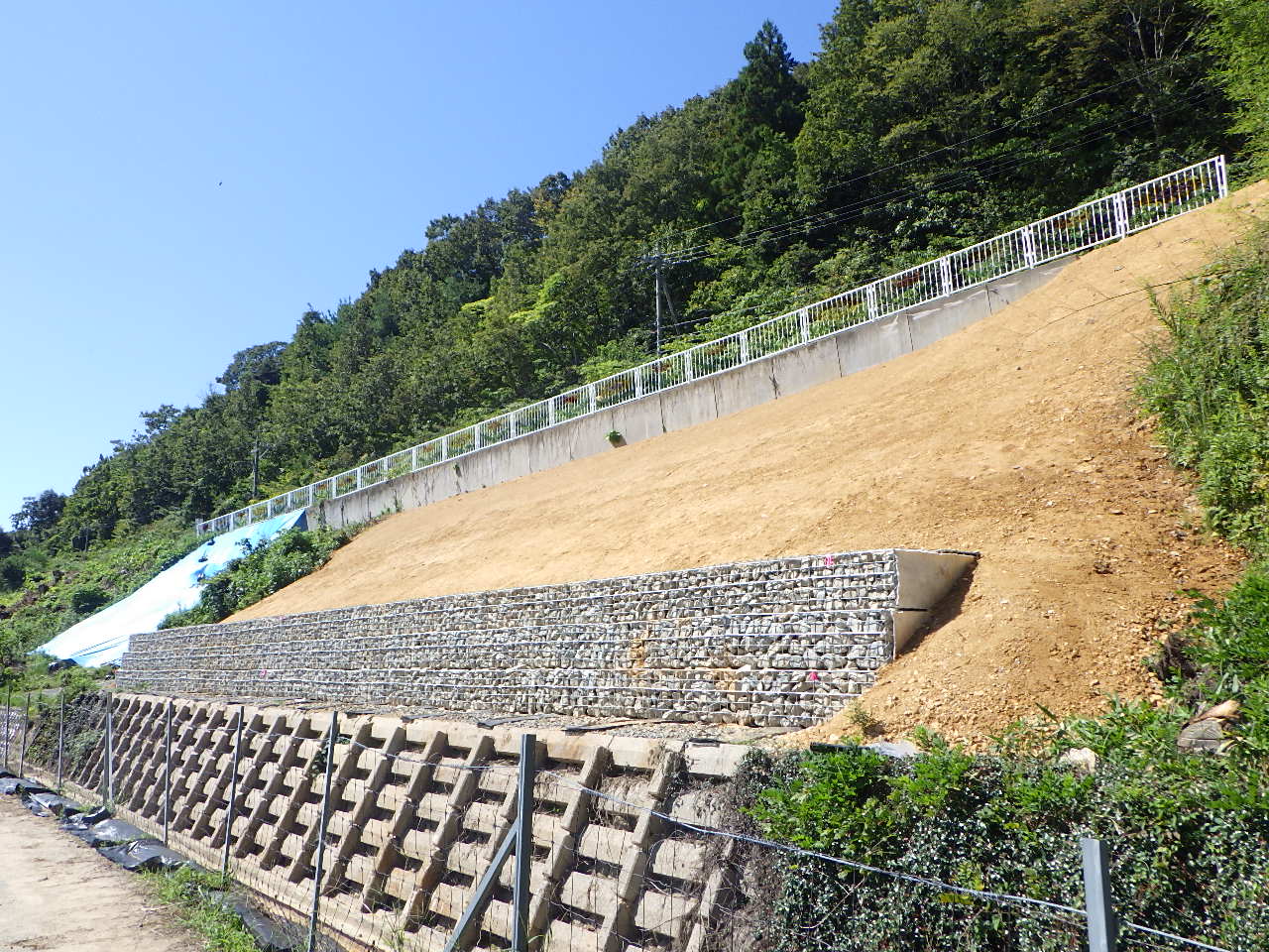 一般県道大野八幡線　道路災害防除工事