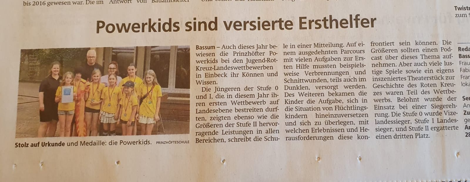 PowerKids in der Kreiszeitung